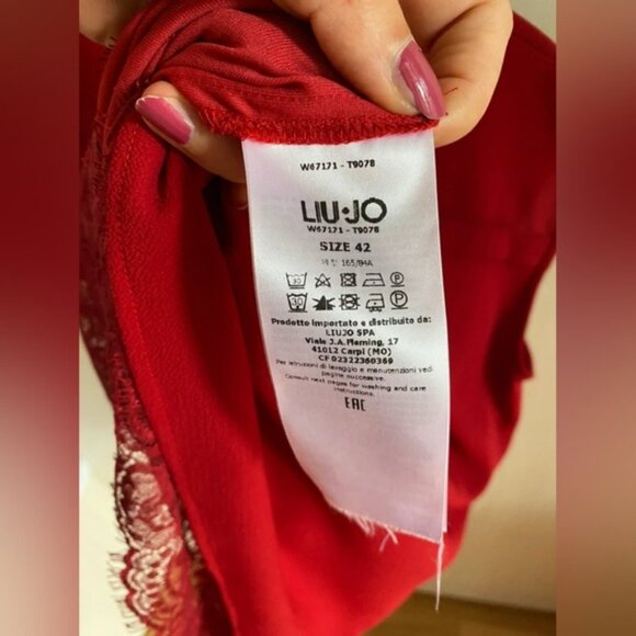 Liu Jo Scarlet Sleeveless Blouse with Lace Detail - Picture 4 of 6